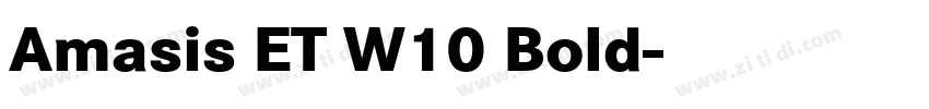 Amasis ET W10 Bold字体转换